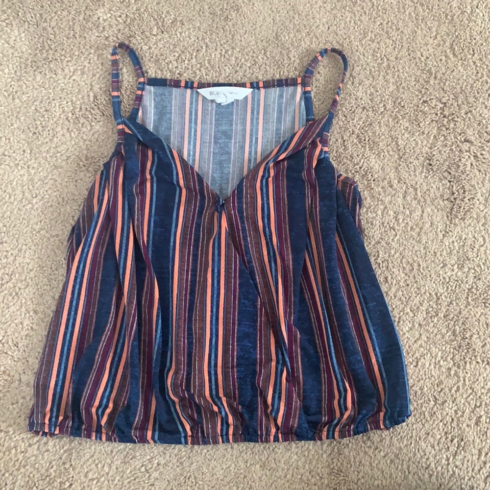 Striped multicolor tank